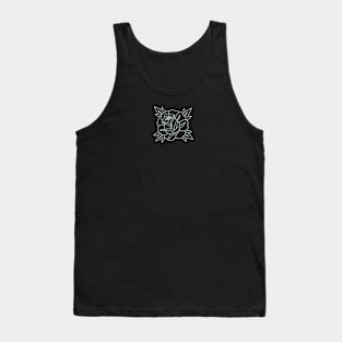 HomeSchoolTattoo White Rose Tank Top